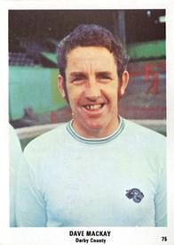 1970 The Sun Football Swap Cards #75 Dave Mackay Front