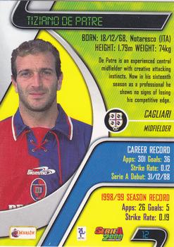 2000 Merlin Serie A #12 Tiziano De Patre Back