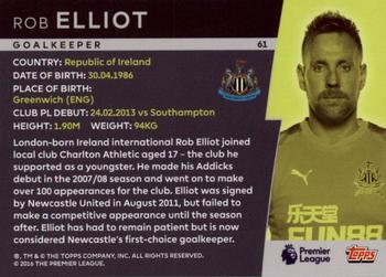 2018 Topps Platinum Premier League - FoilFractor #61 Rob Elliot Back
