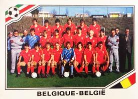 1986 Panini World Cup Stickers #129 Team Belgium Front