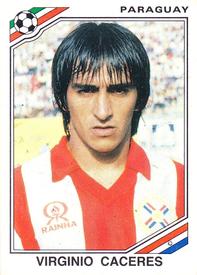 1986 Panini World Cup Stickers #150 Virginio Caceres Front