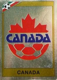 1986 Panini World Cup Stickers #218 Badge Canada Front