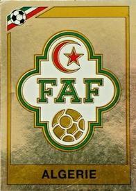 1986 Panini World Cup Stickers #228 Badge Algeria Front