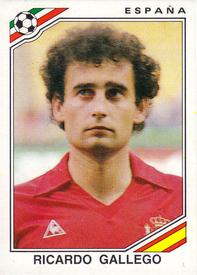 1986 Panini World Cup Stickers #266 Ricardo Gallego Front