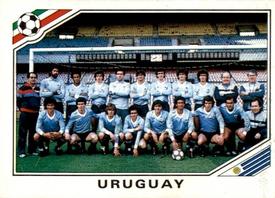1986 Panini World Cup Stickers #311 Team Uruguay Front