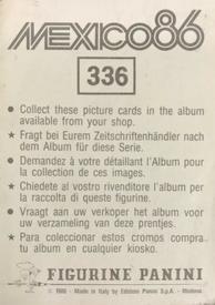 1986 Panini World Cup Stickers #336 Graeme Souness Back