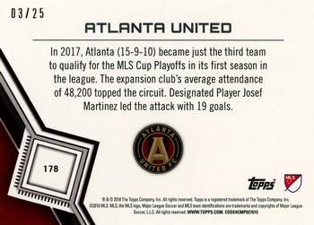 2018 Topps MLS - Orange #178 Atlanta United Back