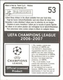 2006-07 Panini UEFA Champions League Stickers #53 Craig Bellamy Back