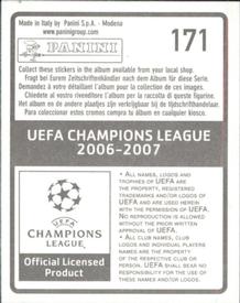 2006-07 Panini UEFA Champions League Stickers #171 Ali Karimi Back
