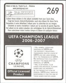 2006-07 Panini UEFA Champions League Stickers #269 Kim Kallstrom Back