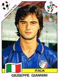 1990 Panini Italia '90 World Cup Stickers #51 Giuseppe Giannini Front