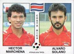 1990 Panini Italia '90 World Cup Stickers #187 Hector Marchena / Alvaro Solano Front