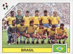1990 Panini Italia '90 World Cup Stickers #194 Team photo Brasil Front