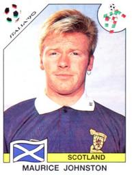 1990 Panini Italia '90 World Cup Stickers #227 Maurice Johnston Front
