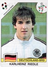 1990 Panini Italia '90 World Cup Stickers #266 Karl-Heinz Riedle Front