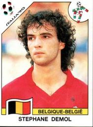 1990 Panini Italia '90 World Cup Stickers #332 Stephane Demol Front