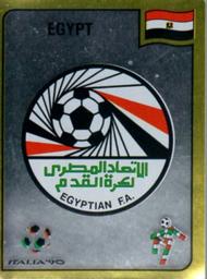 1990 Panini Italia '90 World Cup Stickers #439 Egyptian Football Association emblem Front
