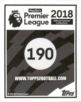 2017-18 Merlin Premier League 2018 #190 Club Emblem Back