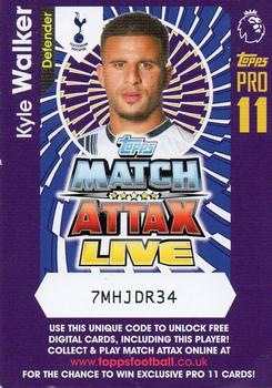 2016-17 Topps Match Attax Premier League - Live Code Cards #NNO Kyle Walker Front
