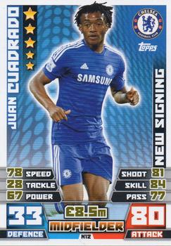 2014-15 Topps Match Attax Premier League Extra - New Signing #N12 Juan Cuadrado Front