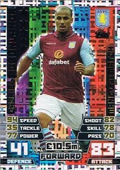2014-15 Topps Match Attax Premier League Extra - Man of the Match #M4 Gabriel Agbonlahor Front