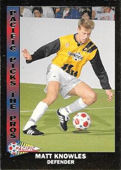 1993 Pacific NPSL - Pacific Picks the Pros #1 Matt Knowles Front