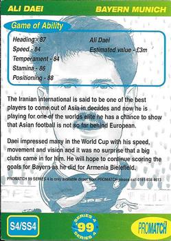 1999 Pro Match - Super Stars #SS4 Ali Daei Back