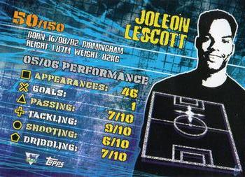 2007 Topps Premier Gold #50 Joleon Lescott Back
