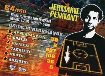 2007 Topps Premier Gold #64 Jermaine Pennant Back