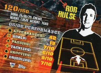 2007 Topps Premier Gold #120 Rob Hulse Back