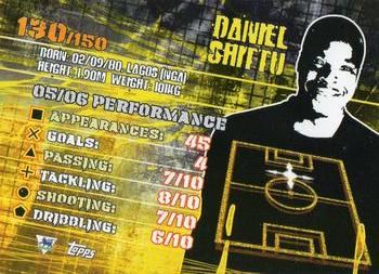 2007 Topps Premier Gold #130 Danny Shittu Back