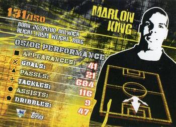 2007 Topps Premier Gold #131 Marlon King Back