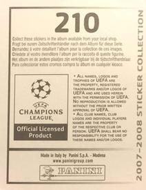 2007-08 Panini UEFA Champions League Stickers #210 Fernando Torres Back