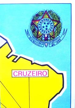 1975-76 Panini Football Clubs Stickers #32 Map of Brazil Front