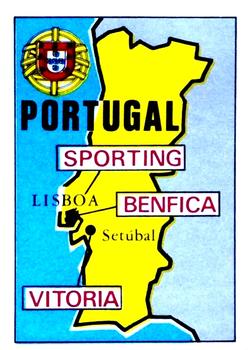 1975-76 Panini Football Clubs Stickers #238 Map of Portugal Front