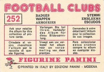 1975-76 Panini Football Clubs Stickers #252 Map of Scotland Back