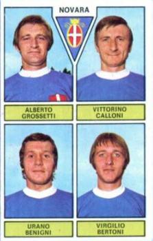 1971-72 Panini Calciatori #430 Alberto Grossetti / Vittorino Calloni / Urano Benigni / Virgilio Bertoni Front