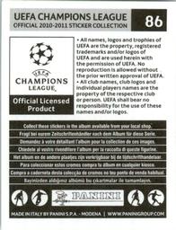 2010-11 Panini UEFA Champions League Stickers #86 Ederson Back