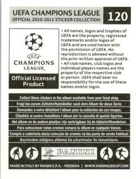 2010-11 Panini UEFA Champions League Stickers #120 Edu Back