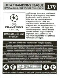 2010-11 Panini UEFA Champions League Stickers #179 Sasa Papac Back