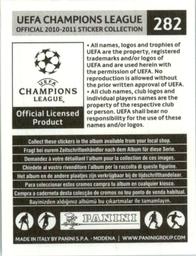 2010-11 Panini UEFA Champions League Stickers #282 Daniel van Buyten Back