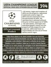 2010-11 Panini UEFA Champions League Stickers #394 Ari Back