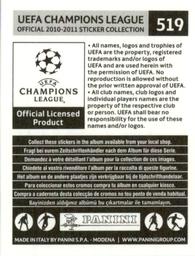 2010-11 Panini UEFA Champions League Stickers #519 Miguel Garcia Back