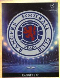 2009-10 Panini UEFA Champions League Stickers #430 Rangers Club Badge Front