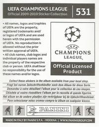 2009-10 Panini UEFA Champions League Stickers #531 Konstantinos Mitroglou Back