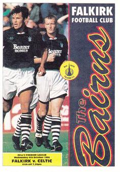 1996 Panini Scottish Premier League #63 Falkirk Programme Front
