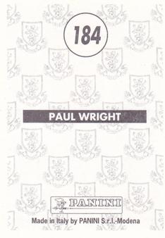 1996 Panini Scottish Premier League #184 Paul Wright Back