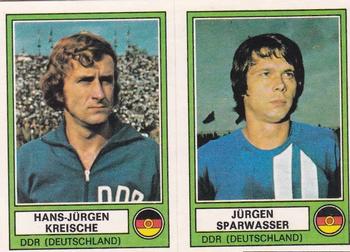 1977-78 Panini Euro Football 78 #62 Hans-Jurgen Kreische / Jurgen Sparwasser Front