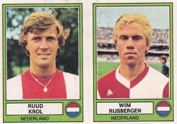 1977-78 Panini Euro Football 78 #184 Ruud Krol / Wim Rijsbergen Front