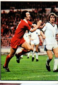 1978-79 Panini Euro Football 79 #9 Liverpool - Club Brugge 1 - 0 Ray Kennedy in action 1 Front